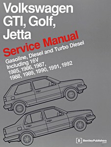 Livre : Volkswagen GTi, Golf, Jetta (A2) - Gasoline, Diesel and Turbo Diesel (1985-1992) (USA) - Bentley Service Manual 