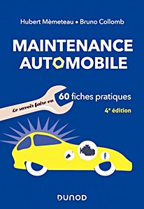 Book: Maintenance automobile - Le savoir-faire en 60 fiches