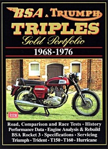 Boek: BSA & Triumph Triples (1968-1976) - Brooklands Gold Portfolio