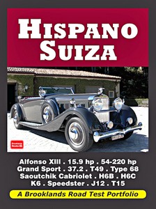 Buch: Hispano-Suiza - Brooklands Road Test Portfolio