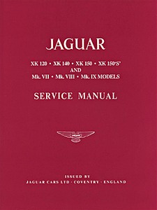 Book: Jag XK120/140/150/150S-Mk7/8/9 WSM (S/C)
