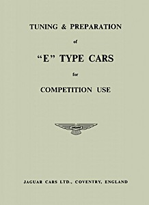 Livre : Jaguar E-Type - Tuning & preparation for competition use 