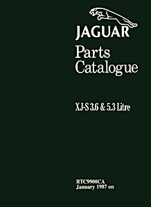Livre: Jaguar XJ-S - 3.6 & 5.3 Litre (Jan 1987-1991) - Official Parts Catalogue 