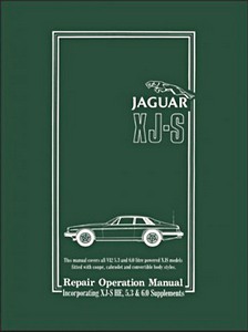 Boek: Jaguar XJS - 5.3 & 6.0 Litre V12 (1975-1988 1/2) - Official Repair Operation Manual 