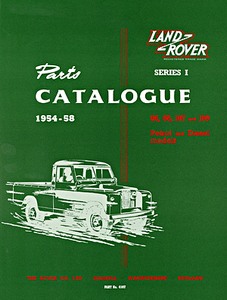 Livre : Land Rover Series 1 (1954-1958) - Official Parts Catalogue 