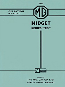 Book: MG Midget Series TD - Drivers Handbook 