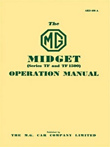 Book: MG Midget TF & TF1500 - Official Driver's Handbook 