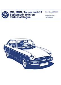 Buch: MG, MGB, Tourer and GT (9/1976 >) - Parts Catalogue