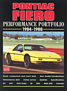 Book: Pontiac Fiero (1984-1988) - Brooklands Performance Portfolio
