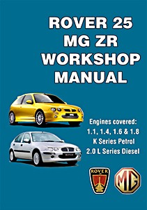 Boek: [RCL0534ENG] Rover 25 & MG ZR (99-05) WSM
