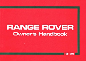 Książka: [AKM8139] Range Rover (3.5) (81-82) HB