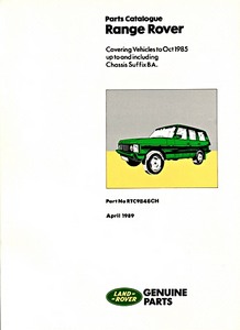 Boek: [RTC9846CH] Range Rover (70-10/85)-PC