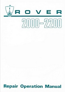 Książka: Rover 2000 & 2200 (P6) - Official Repair Operation Manual 