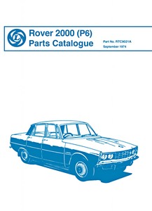 Buch: Rover 2000 (P6) - Official Parts Catalogue 