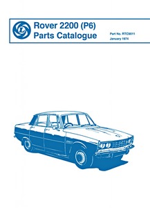 Buch: Rover 2200 (P6) - Official Parts Catalogue 