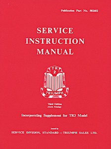 Book: Triumph TR2 & TR3 - Official Service Instruction Manual 