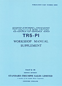 Livre: [545053] Triumph TR5-Pi - WSM Supplement