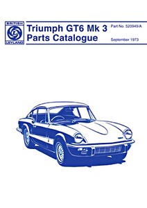 Buch: Triumph GT6 Mk 3 (10/1970-12/1973) - Parts Catalogue 