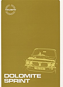 Book: Triumph Dolomite Sprint - Official Workshop Manual 