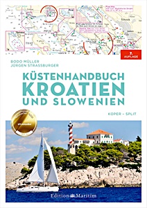 Portada del libro: Küstenhandbuch Kroatien und Slowenien: Koper bis Split