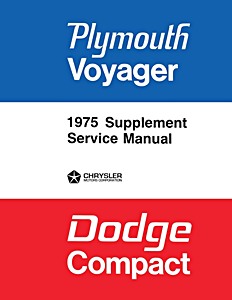 1975 Plymouth & Dodge Van Service Manual Supplement