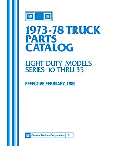 1973-1978 Chevrolet / GMC Truck Parts Books