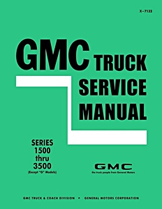 1971 GMC Truck Service Manual Series 1500 thru 3500