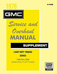 1976 GMC LD 1500-3500 - Service and Overhaul Manual Supplement
