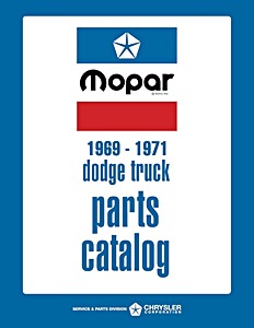 Book: 1969-1971 Dodge Light-Duty Models - Parts Catalog