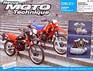 Livre : Honda MTX 50 A (1984-1987) / Yamaha DT 50 MX (1981-1987) / bloc-moteurs Harley-Davidson XL1000 (1977-1985) - XLH 883/1100/1200 (1986-1994) - Revue Moto Technique (RMT 65.2)