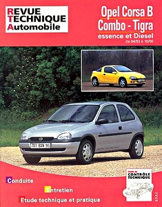 Książka: Opel Corsa B, Combo, Tigra - essence et Diesel (4/1993-10/2000) - Revue Technique Automobile (RTA 563.4)