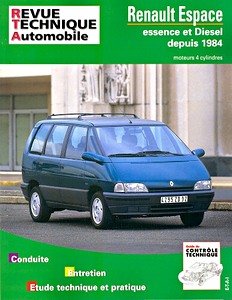 Książka: Renault Espace - essence et Diesel - moteurs 4 cylindres (7/1984-1996) - Revue Technique Automobile (RTA 709.2)