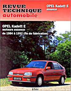 Book: Opel Kadett E - moteurs essence (1984-1992) - Revue Technique Automobile (RTA 461.6)