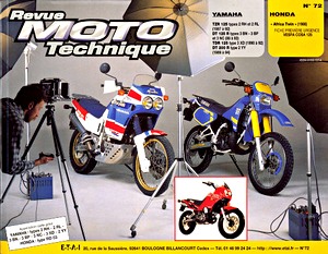 Livre : Yamaha DT 125 R, DT 200 R, TDR 125, TZR 125 (1987-1994) / Honda XRV 650 Africa Twin (1988-1989) - Revue Moto Technique (RMT 72)