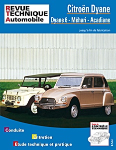Książka: Citroën Dyane 6 - Méhari - Acadiane (1968-1985) - Revue Technique Automobile (RTA 279.6)