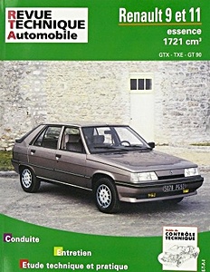 Książka: Renault 9 et 11 - essence 1721 cm³ (1983-1989) - Revue Technique Automobile (RTA 443.4)