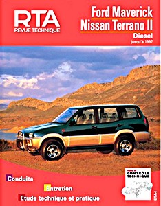 Buch: Ford Maverick Diesel / Nissan Terrano II Diesel (1993-1997) - Revue Technique Automobile (RTA 586.1)