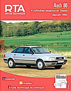 Livre: Audi 80 - 4 cylindres essence et Diesel (1992-1994) - Revue Technique Automobile (RTA 556.2)