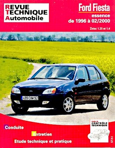Book: Ford Fiesta - essence Zetec 1.25 et 1.4 (1996-2/2000) - Revue Technique Automobile (RTA 600)