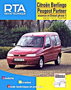 Livre : [RTA 602.1] Peugeot Partner/Citroen Berlingo (96-02)
