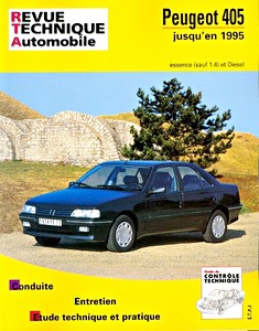 Książka: Peugeot 405 - essence (sauf 1.4) et Diesel (1987-1997) - Revue Technique Automobile (RTA 726.2)
