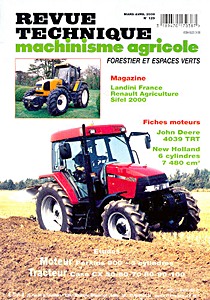 Livre : Case CX 50, CX 60, CX 70, CX 80, CX 90, CX 100 - moteur Perkins 900 (depuis 1998) - Revue Technique Machinisme Agricole (RTMA 129)
