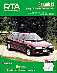 Livre: [RTA 700.3] Renault 19 (88-96)
