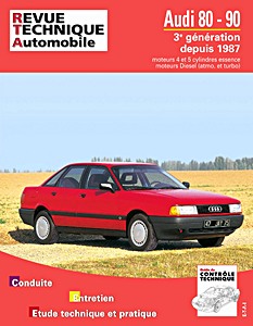 Boek: Audi 80 et 90 (3e génération) - moteurs 4 et 5 cylindres essence / Diesel (1987-1991) - Revue Technique Automobile (RTA 735.1)