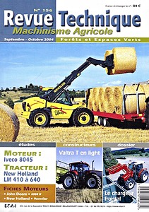 Livre : New Holland Téléchargeurs LM 410 - 420 - 425 - 430 - 630 - 640 - Revue Technique Machinisme Agricole (RTMA 156)