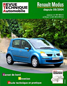 Książka: Renault Modus - essence 1.4 16V et Diesel 1.5 dCi (depuis 9/2004) - Revue Technique Automobile (RTA 689.1)