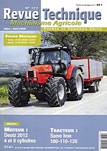 Livre : Same Iron 100, 110, 120 - moteurs Deutz 2012 4 et 6 cylindres - Revue Technique Machinisme Agricole (RTMA 177)
