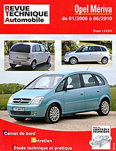 Buch: Opel Meriva - Diesel 1.3 CDTi (01/2006 - 06/2010) - Revue Technique Automobile (RTA B743.5)