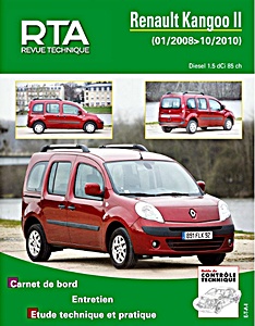 Livre: [RTA B765.5] Renault Kangoo II 1.5 dCi (01/08-10/10)