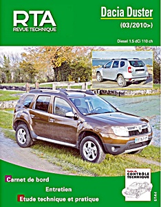 Boek: Dacia Duster - Diesel 1.5 dCi 110 ch (depuis 03/2010) - Revue Technique Automobile (RTA B769.5)
